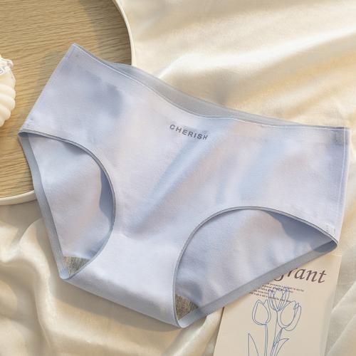 Cotton women seamless briefs with 100% cotton gusset