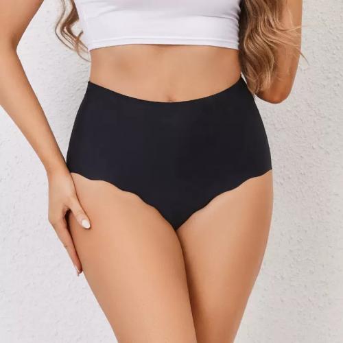 Seamless high waist women briefs with one piece design