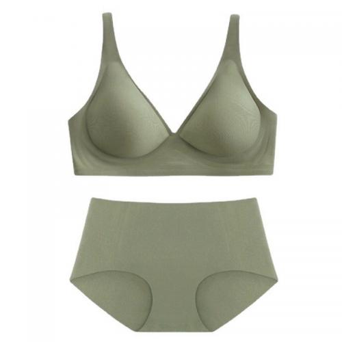 Seamless jelly gel women bra underwear set fits  large breasts