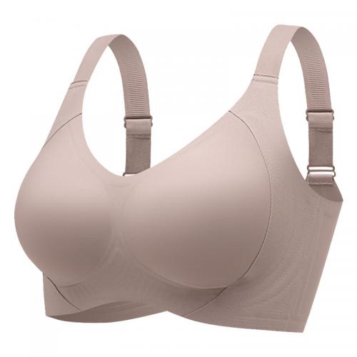 Plus Size Women's Seamless Wire Free Bra with Lifting and Soft Support