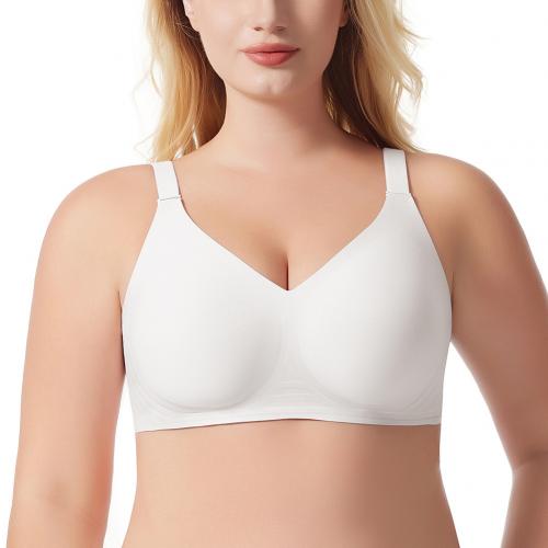 Women V Neck Wireless Bralette No Underwire Comfort Soft Everyday Bra B2449 